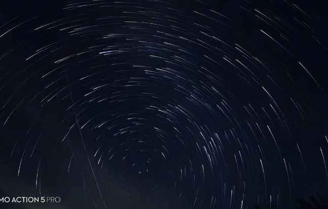 大疆 Action 4 夜晚拍摄星空参数-第1张